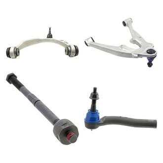 Mevotech® - Supreme™ Front Driver Side Lower and Upper Control Arm with Ball Joint and Tie Rod End Kit