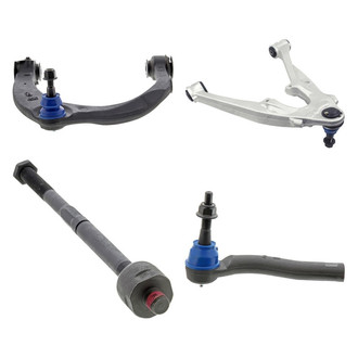 Mevotech® - Supreme™ Front Driver Side Lower and Upper Control Arm with Ball Joint and Tie Rod End Kit
