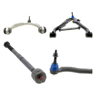 Mevotech® - Supreme™ Front Driver Side Lower and Upper Control Arm with Ball Joint and Tie Rod End Kit