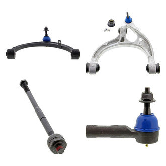 Mevotech® - Supreme™ Front Driver Side Lower and Upper Control Arm with Ball Joint and Tie Rod End Kit
