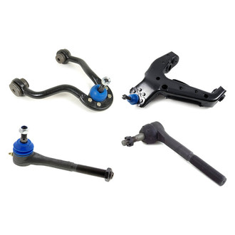 Mevotech® - Supreme™ Front Driver Side Lower and Upper Control Arm with Ball Joint and Tie Rod End Kit