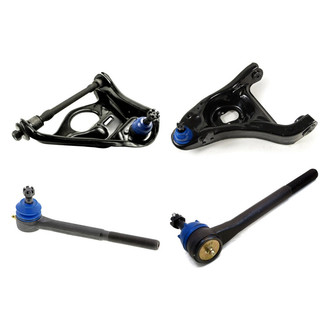 Mevotech® - Supreme™ Front Driver Side Lower and Upper Control Arm with Ball Joint and Tie Rod End Kit