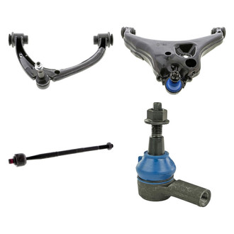 Mevotech® - Supreme™ Front Driver Side Lower and Upper Control Arm with Ball Joint and Tie Rod End Kit