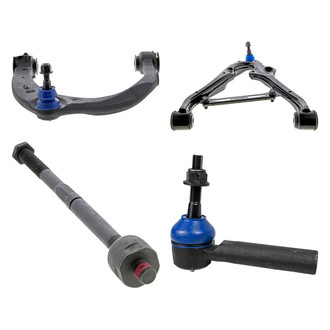 Mevotech® - Supreme™ Front Driver Side Lower and Upper Control Arm with Ball Joint and Tie Rod End Kit