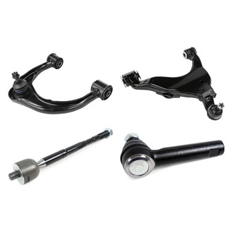 Mevotech® - Supreme™ Front Driver Side Lower and Upper Control Arm with Ball Joint and Tie Rod End Kit