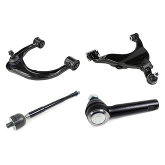 Mevotech® - Supreme™ Front Driver Side Lower and Upper Control Arm with Ball Joint and Tie Rod End Kit
