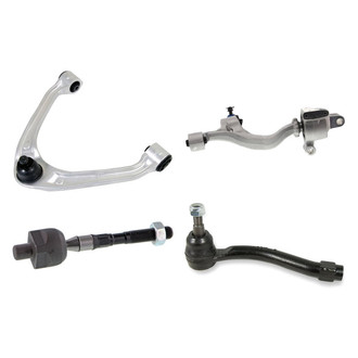 Mevotech® - Supreme™ Front Driver Side Lower and Upper Control Arm with Ball Joint and Tie Rod End Kit
