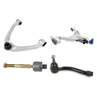Mevotech® - Supreme™ Front Driver Side Lower and Upper Control Arm with Ball Joint and Tie Rod End Kit