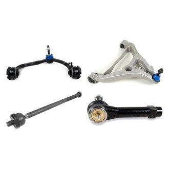 Mevotech® - Supreme™ Front Driver Side Lower and Upper Control Arm with Ball Joint and Tie Rod End Kit
