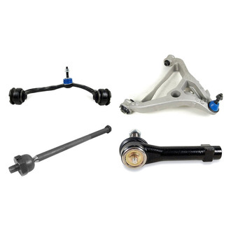 Mevotech® - Supreme™ Front Driver Side Lower and Upper Control Arm with Ball Joint and Tie Rod End Kit