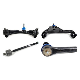 Mevotech® - Supreme™ Front Driver Side Lower and Upper Control Arm with Ball Joint and Tie Rod End Kit