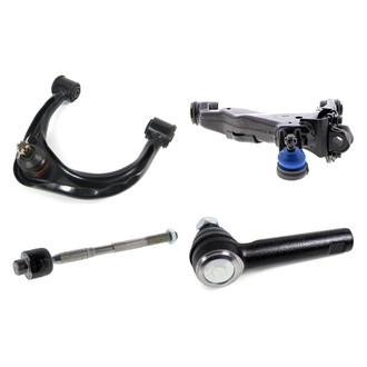Mevotech® - Supreme™ Front Driver Side Lower and Upper Control Arm with Ball Joint and Tie Rod End Kit