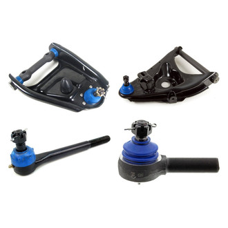 Mevotech® - Supreme™ Front Driver Side Lower and Upper Control Arm with Ball Joint and Tie Rod End Kit