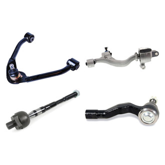 Mevotech® - Supreme™ Front Driver Side Lower and Upper Control Arm with Ball Joint and Tie Rod End Kit