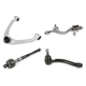 Mevotech® - Supreme™ Front Driver Side Lower and Upper Control Arm with Ball Joint and Tie Rod End Kit