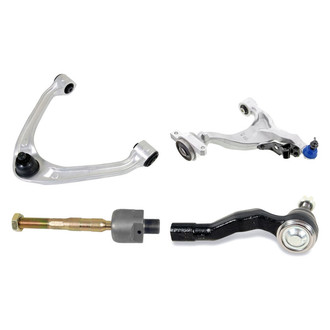 Mevotech® - Supreme™ Front Driver Side Lower and Upper Control Arm with Ball Joint and Tie Rod End Kit