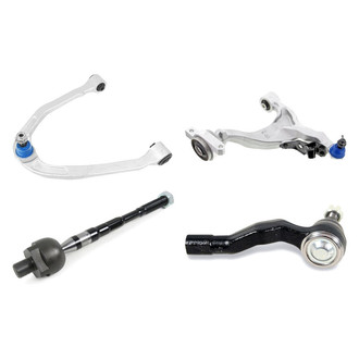 Mevotech® - Supreme™ Front Driver Side Lower and Upper Control Arm with Ball Joint and Tie Rod End Kit