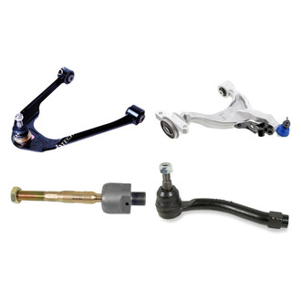 Mevotech® - Supreme™ Front Driver Side Lower and Upper Control Arm with Ball Joint and Tie Rod End Kit