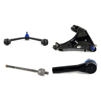 Mevotech® - Supreme™ Front Driver Side Lower and Upper Control Arm with Ball Joint and Tie Rod End Kit