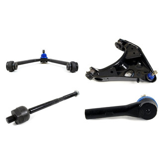 Mevotech® - Supreme™ Front Driver Side Lower and Upper Control Arm with Ball Joint and Tie Rod End Kit