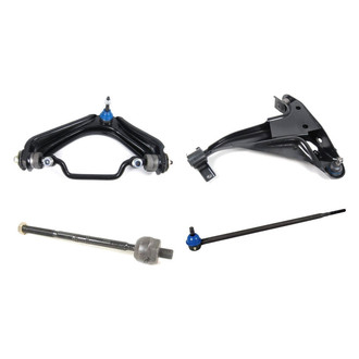 Mevotech® - Supreme™ Front Driver Side Lower and Upper Control Arm with Ball Joint and Tie Rod End Kit