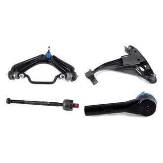 Mevotech® - Supreme™ Front Driver Side Lower and Upper Control Arm with Ball Joint and Tie Rod End Kit