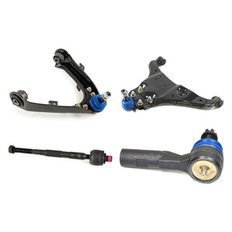 Mevotech® - Supreme™ Front Driver Side Lower and Upper Control Arm with Ball Joint and Tie Rod End Kit