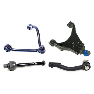 Mevotech® - Supreme™ Front Driver Side Lower and Upper Control Arm with Ball Joint and Tie Rod End Kit