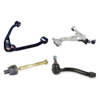 Mevotech® - Supreme™ Front Driver Side Lower and Upper Control Arm with Ball Joint and Tie Rod End Kit
