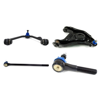 Mevotech® - Supreme™ Front Driver Side Lower and Upper Control Arm with Ball Joint and Tie Rod End Kit