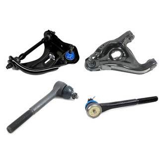 Mevotech® - Supreme™ Front Driver Side Lower and Upper Control Arm with Ball Joint and Tie Rod End Kit