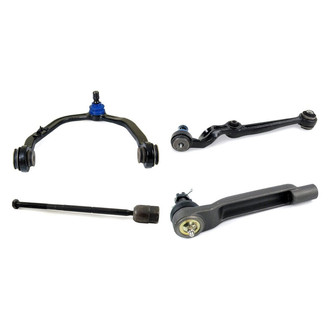 Mevotech® - Supreme™ Front Driver Side Lower and Upper Control Arm with Ball Joint and Tie Rod End Kit