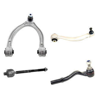 Mevotech® - Supreme™ Front Driver Side Lower and Upper Control Arm with Ball Joint and Tie Rod End Kit