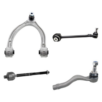 Mevotech® - Supreme™ Front Driver Side Lower and Upper Control Arm with Ball Joint and Tie Rod End Kit