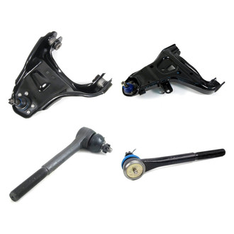 Mevotech® - Supreme™ Front Driver Side Lower and Upper Control Arm with Ball Joint and Tie Rod End Kit