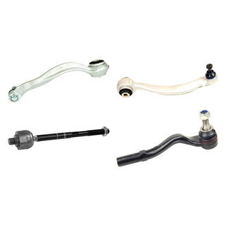 Mevotech® - Supreme™ Front Driver Side Lower and Upper Control Arm with Ball Joint and Tie Rod End Kit
