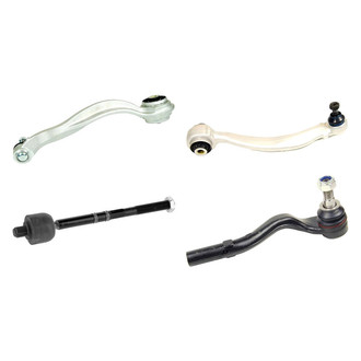 Mevotech® - Supreme™ Front Driver Side Lower and Upper Control Arm with Ball Joint and Tie Rod End Kit