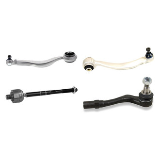 Mevotech® - Supreme™ Front Driver Side Lower and Upper Control Arm with Ball Joint and Tie Rod End Kit