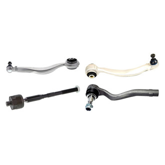 Mevotech® - Supreme™ Front Driver Side Lower and Upper Control Arm with Ball Joint and Tie Rod End Kit