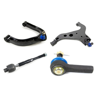 Mevotech® - Supreme™ Front Driver Side Lower and Upper Control Arm with Ball Joint and Tie Rod End Kit