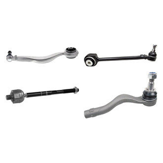 Mevotech® - Supreme™ Front Driver Side Lower and Upper Control Arm with Ball Joint and Tie Rod End Kit