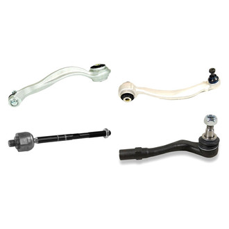 Mevotech® - Supreme™ Front Driver Side Lower and Upper Control Arm with Ball Joint and Tie Rod End Kit
