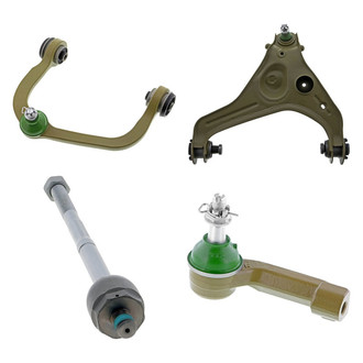 Mevotech® - TTX™ Front Driver Side Lower and Upper Control Arm with Ball Joint and Tie Rod End Kit