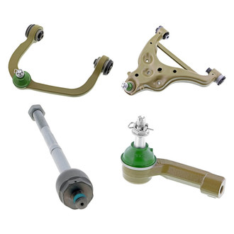 Mevotech® - TTX™ Front Driver Side Lower and Upper Control Arm with Ball Joint and Tie Rod End Kit