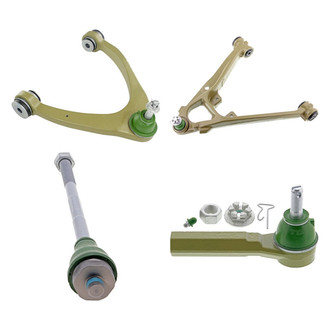 Mevotech® - TTX™ Front Driver Side Lower and Upper Control Arm with Ball Joint and Tie Rod End Kit