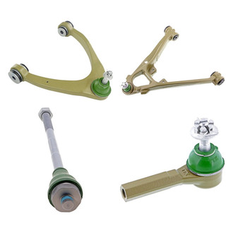 Mevotech® - TTX™ Front Driver Side Lower and Upper Control Arm with Ball Joint and Tie Rod End Kit