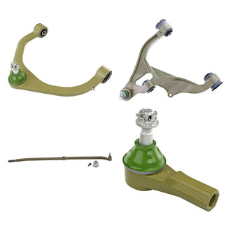 Mevotech® - TTX™ Front Driver Side Lower and Upper Control Arm with Ball Joint and Tie Rod End Kit