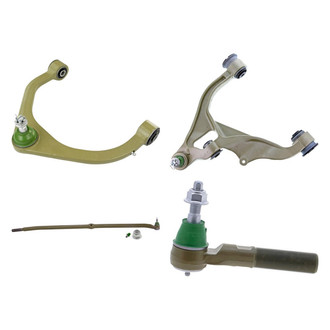 Mevotech® - TTX™ Front Driver Side Lower and Upper Control Arm with Ball Joint and Tie Rod End Kit