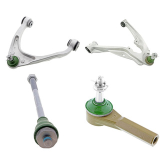 Mevotech® - TTX™ Front Driver Side Lower and Upper Control Arm with Ball Joint and Tie Rod End Kit