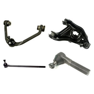 Mevotech® - Original Grade™ Front Driver Side Lower and Upper Control Arm with Ball Joint and Tie Rod End Kit
